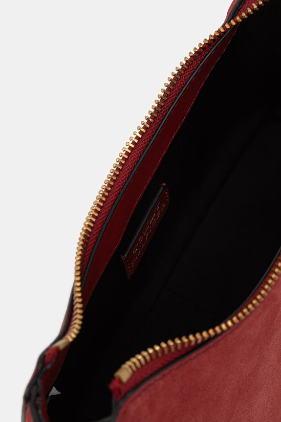 Tommy Hilfiger torebka shopper damska zamszowa AW0AW18823 czerwony