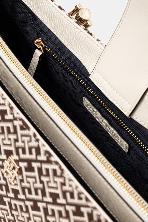 Tommy Hilfiger shopper γυναικεία καφέ AW0AW18754