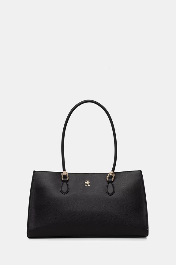 Tommy Hilfiger shopper torba za žene od imitacije kože crna AW0AW18750