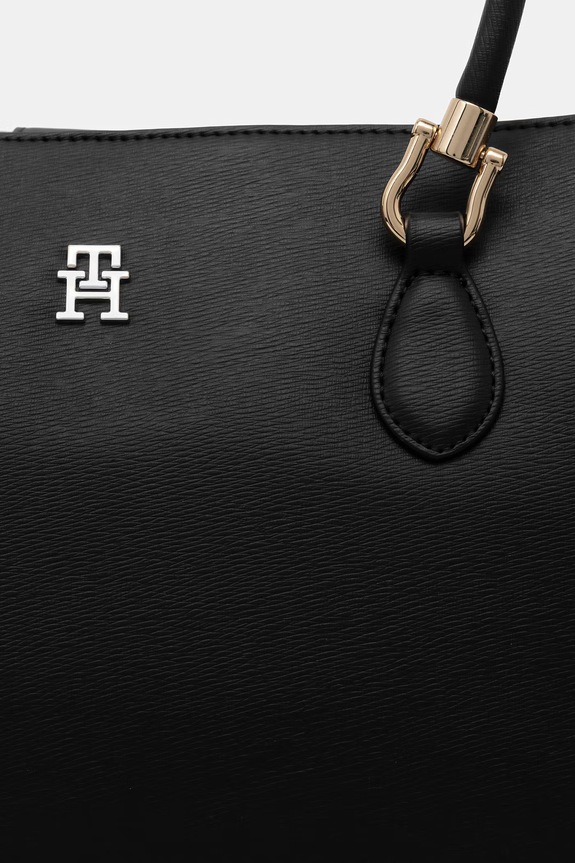 Tommy Hilfiger shopper torba za žene od imitacije kože crna AW0AW18750