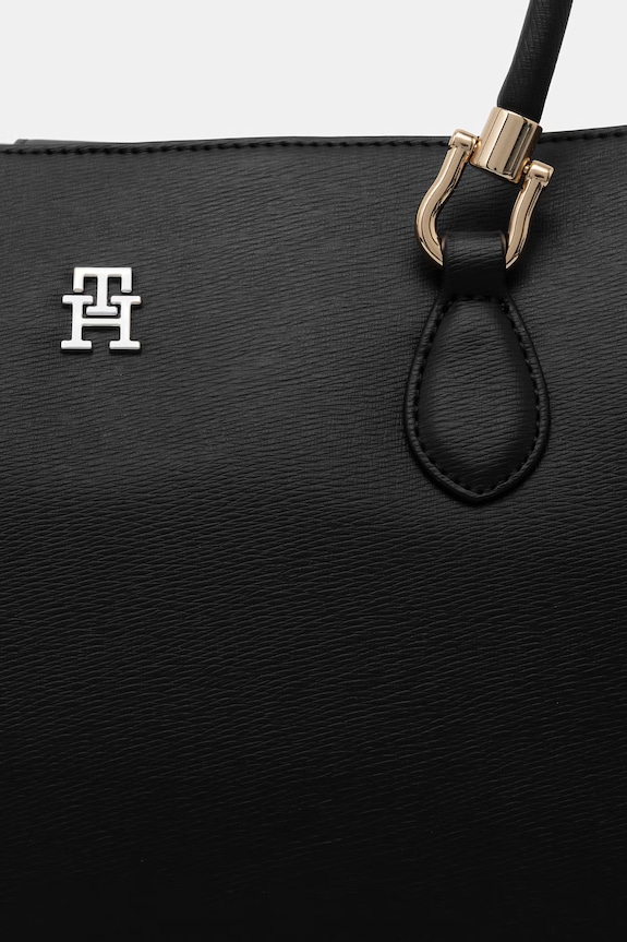 Tommy Hilfiger shopper torba za žene od imitacije kože crna AW0AW18750
