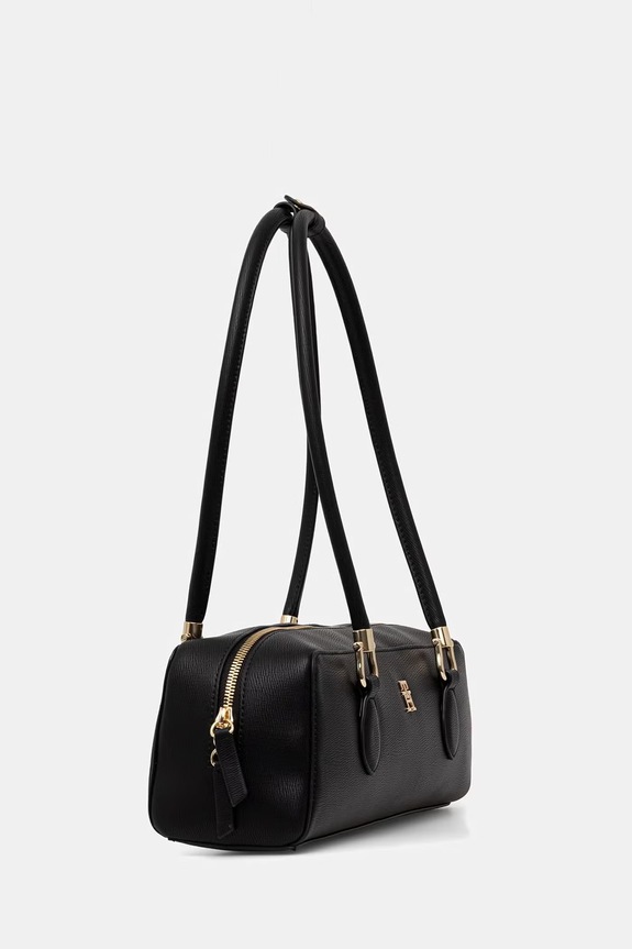 Tommy Hilfiger baguette torbica za žene od imitacije kože AW0AW18748 crna AW26