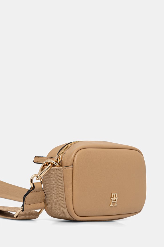 Tommy Hilfiger borsa a tracollo da donna in similpelle AW0AW18741 beige AW26