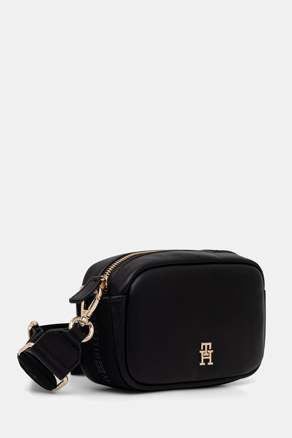 Tommy Hilfiger borsa a tracollo da donna in similpelle AW0AW18741 nero AW26