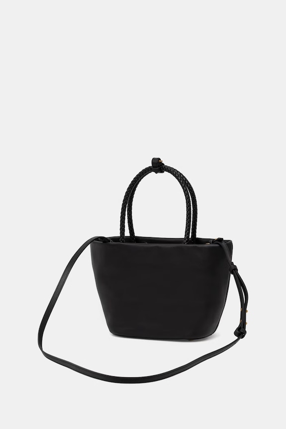 Αξεσουάρ Tommy Hilfiger χιαστί γυναικεία δερμάτινη AW0AW18739 μαύρο