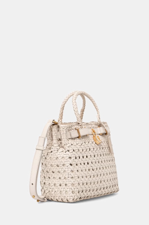 Tommy Hilfiger μικρή τσάντα γυναικεία δερμάτινη AW0AW18734 μπεζ AW26