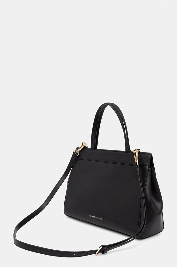 Dodaci Tommy Hilfiger shopper torba za žene od imitacije kože AW0AW18729 crna