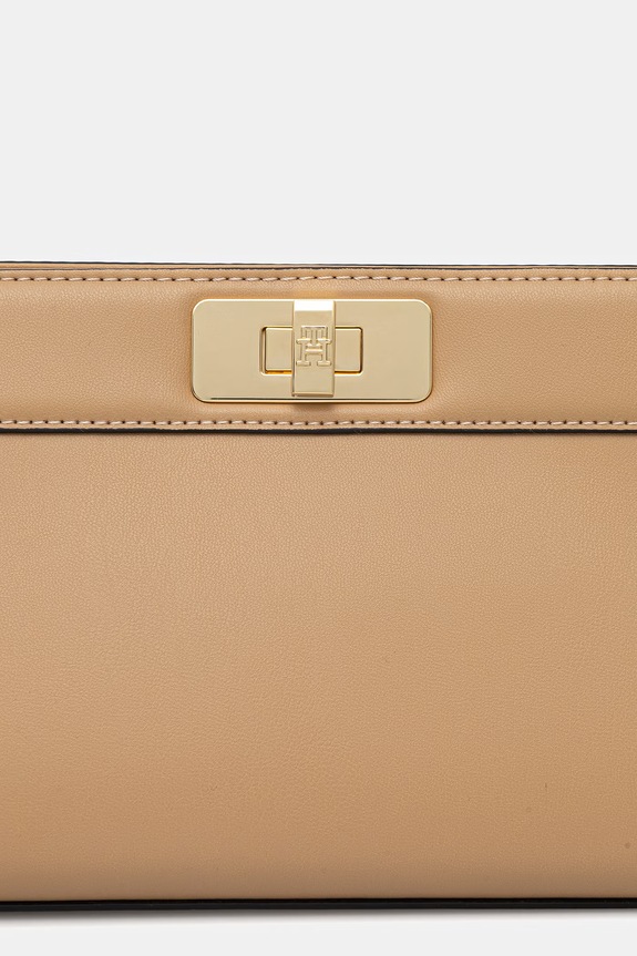 Tommy Hilfiger kopertówka damska z imitacji skóry beżowy AW0AW18727