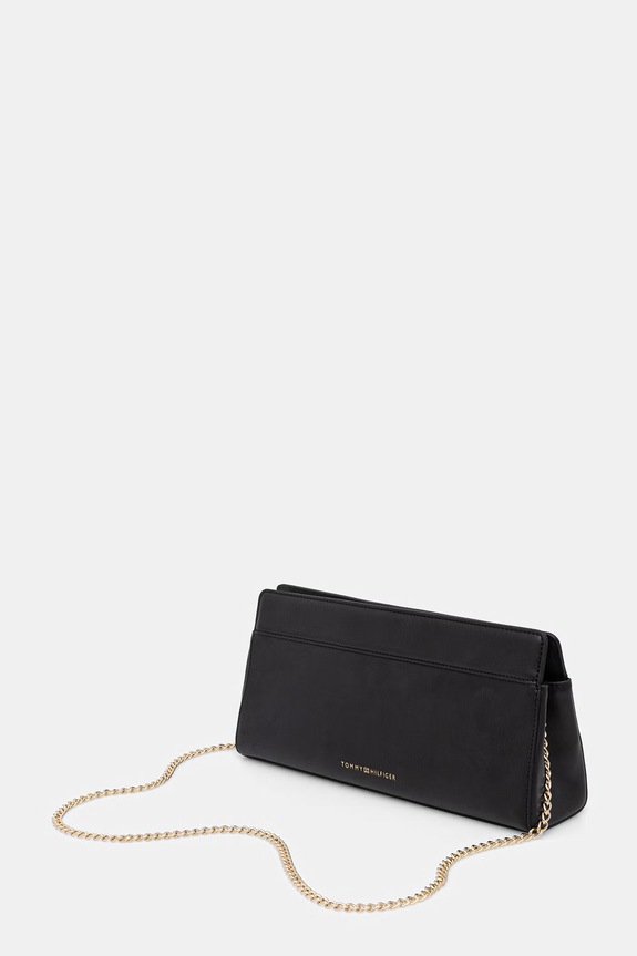 Akcesoria Tommy Hilfiger kopertówka damska z imitacji skóry AW0AW18727 czarny