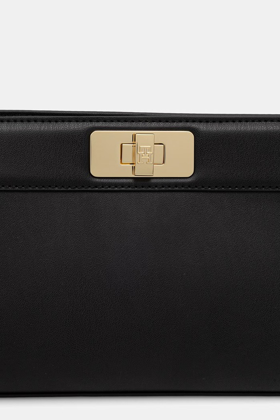 Tommy Hilfiger kopertówka damska z imitacji skóry czarny AW0AW18727