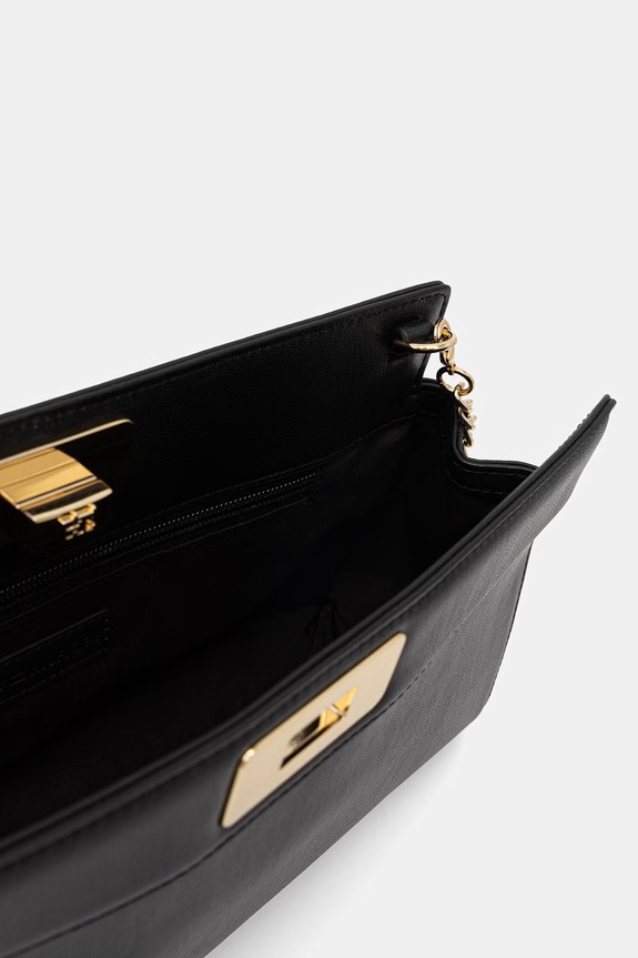 Tommy Hilfiger kopertówka damska z imitacji skóry AW0AW18727 czarny