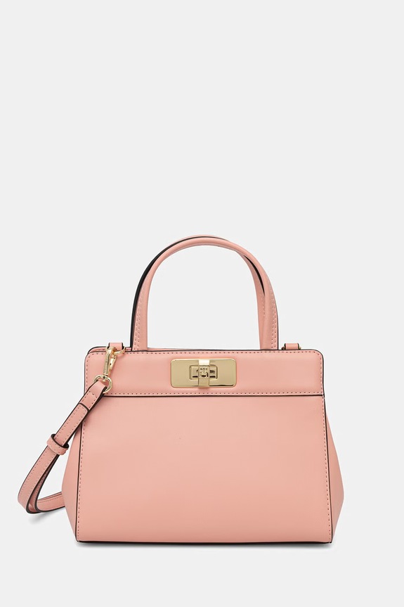 Tommy Hilfiger torebka shopper damska z imitacji skóry różowy AW0AW18726