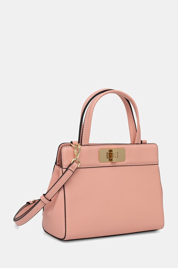 Tommy Hilfiger torebka shopper damska z imitacji skóry AW0AW18726 różowy AW26