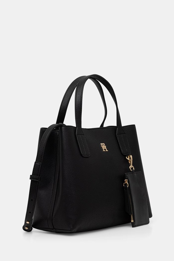 Tommy Hilfiger crossbody kabelka dámska z imitácie kože AW0AW18722 čierna AW26