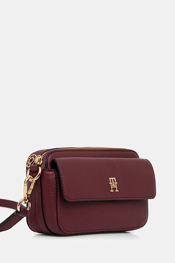 Tommy Hilfiger borsa a tracollo da donna in similpelle AW0AW18721 granata AW26