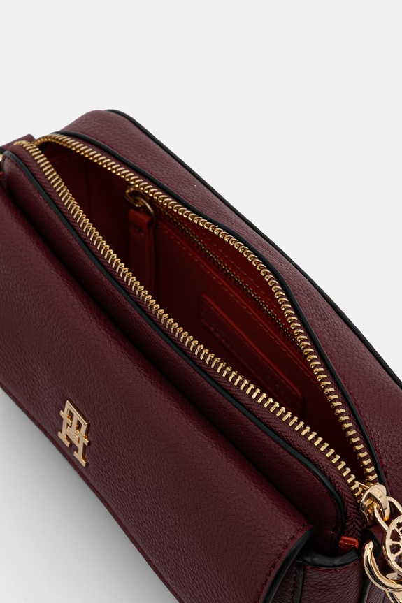 Tommy Hilfiger borsa a tracollo da donna in similpelle AW0AW18721 granata