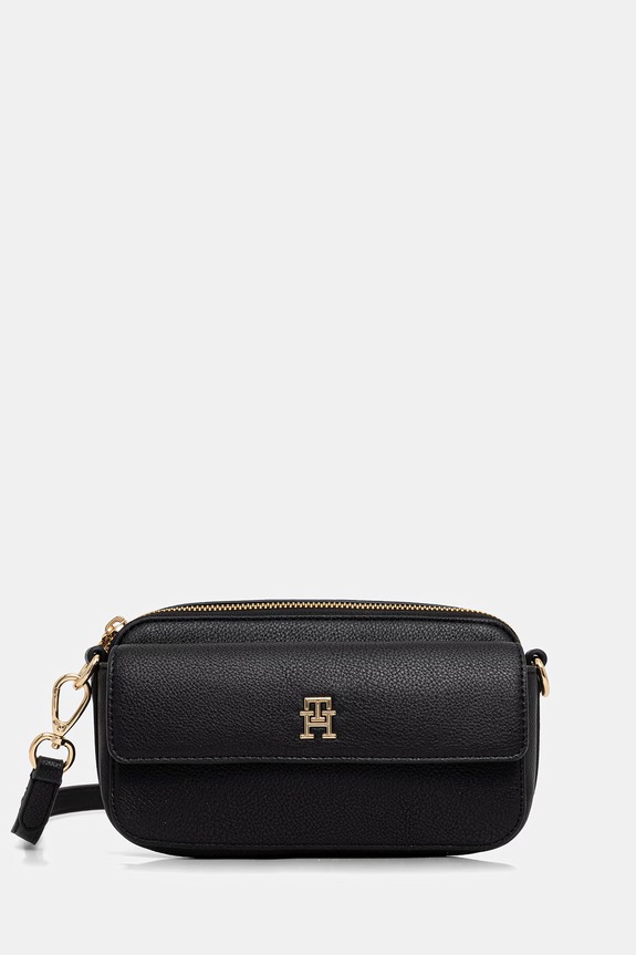 Tommy Hilfiger χιαστί γυναικεία από απομίμηση δέρματος μαύρο AW0AW18721
