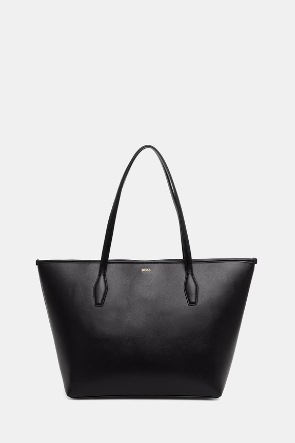 BOSS shopper torba ženska iz umetnega usnja Sandy Zip Shopper črna 50567622