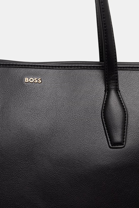 BOSS shopper torba ženska iz umetnega usnja Sandy Zip Shopper črna 50567622