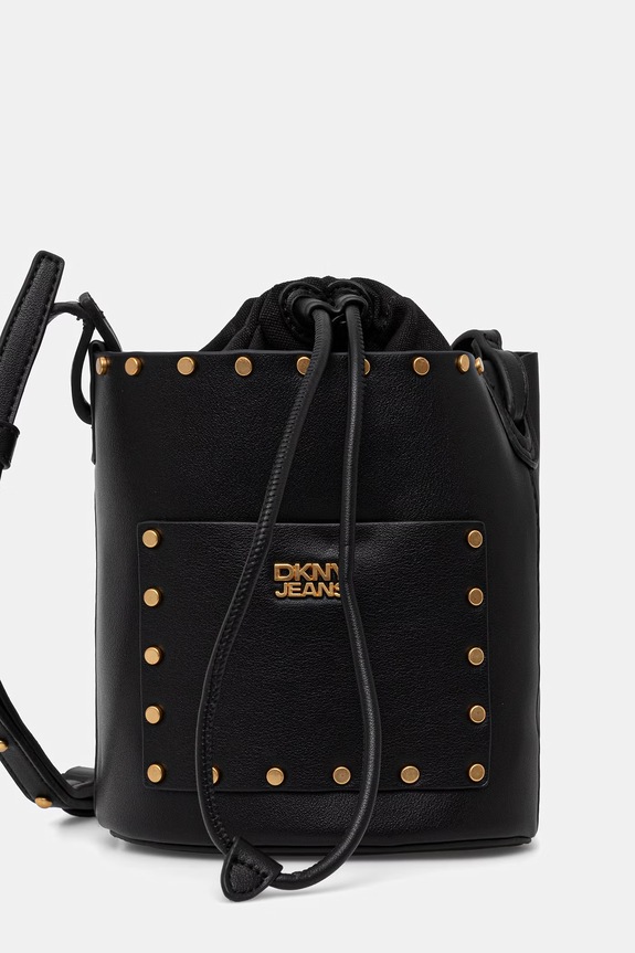 DKNY torebka worek damska z imitacji skóry PAYTON czarny R62JZR48