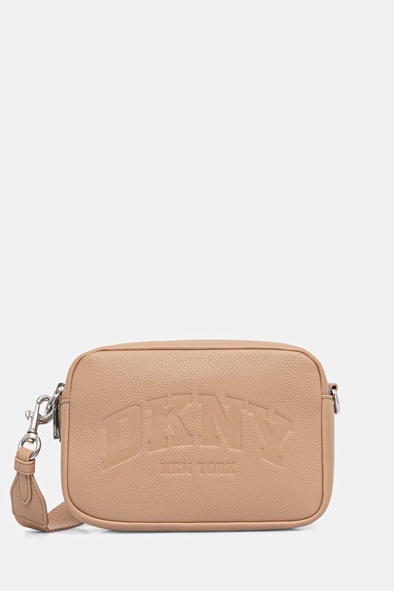 DKNY torebka crossbody damska z imitacji skóry beżowy R62EAQ79