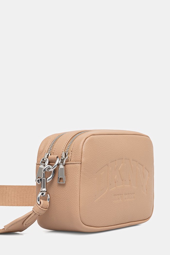 DKNY torebka crossbody damska z imitacji skóry R62EAQ79 beżowy AW26