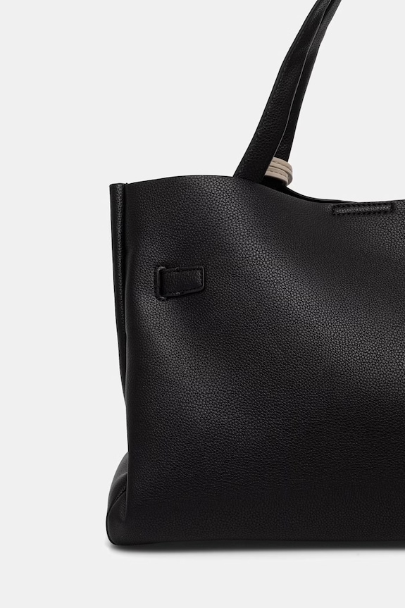 Akcesoria DKNY torebka shopper damska z imitacji skóry R62DAK43 czarny