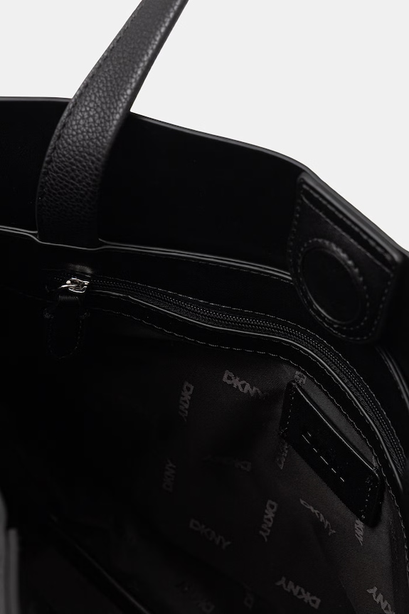 DKNY torebka shopper damska z imitacji skóry R62DAK43 czarny