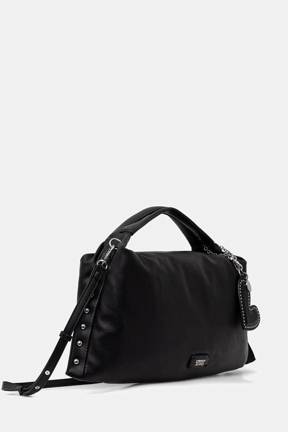 DKNY torebka shopper damska z imitacji skóry R62CAR49 czarny AW26
