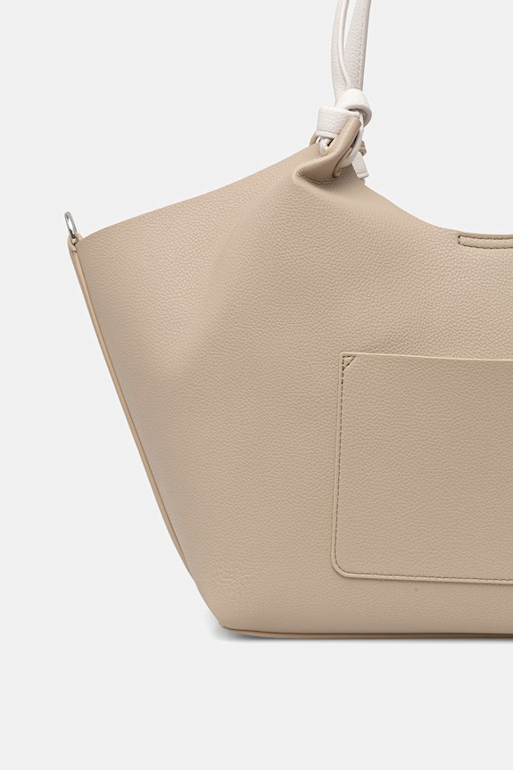 Akcesoria DKNY torebka damska z imitacji skóry PAULA R62AAE49 beżowy