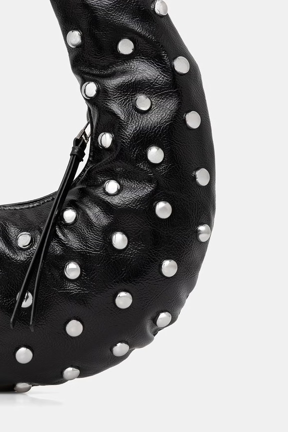 Akcesoria DKNY torebka hobo damska z imitacji skóry KATYA R623XR42 czarny