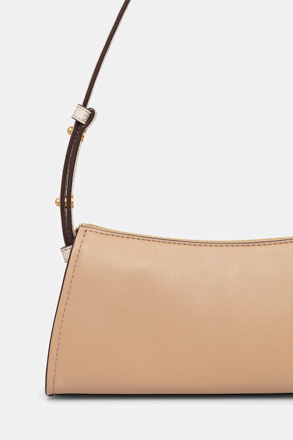 Akcesoria DKNY torebka hobo damska z imitacji skóry AVRIL R6236G57 beżowy