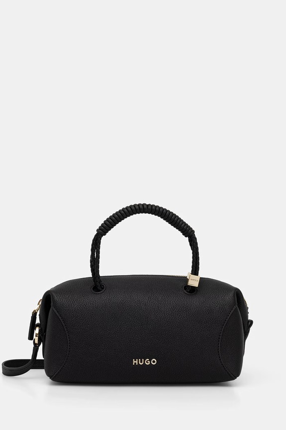 HUGO geantă crossbody pentru femei cu imitație de piele Brielle Tote SM negru 50568011