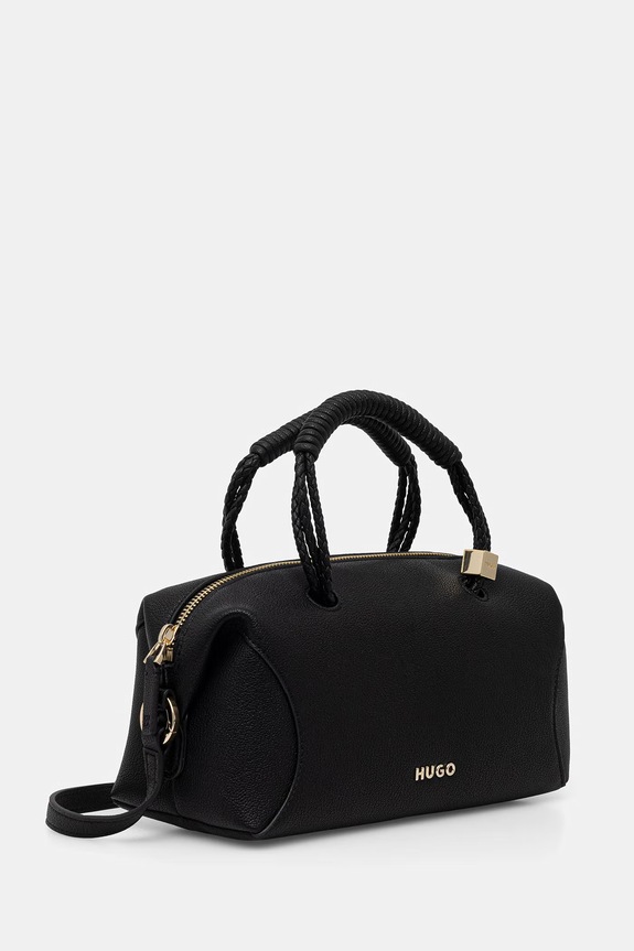 HUGO crossbody torbica ženska iz umetnega usnja Brielle Tote SM 50568011 črna AW26