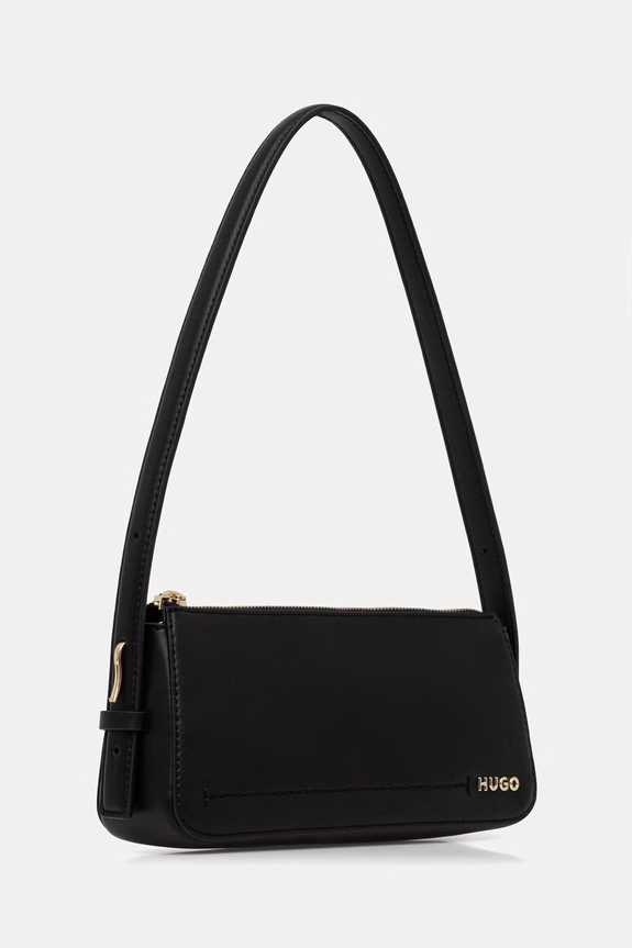 HUGO torebka damska z imitacji skóry Yorih_Hobo 50567718 czarny AW26