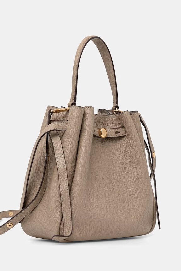 Tory Burch torebka tote damska skórzana Romy 166982 beżowy AW26