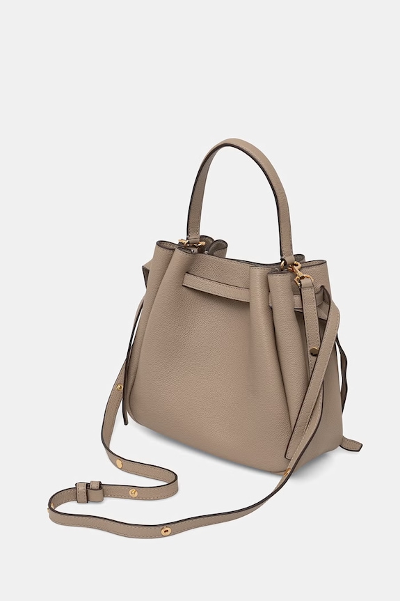 Akcesoria Tory Burch torebka tote damska skórzana Romy 166982 beżowy