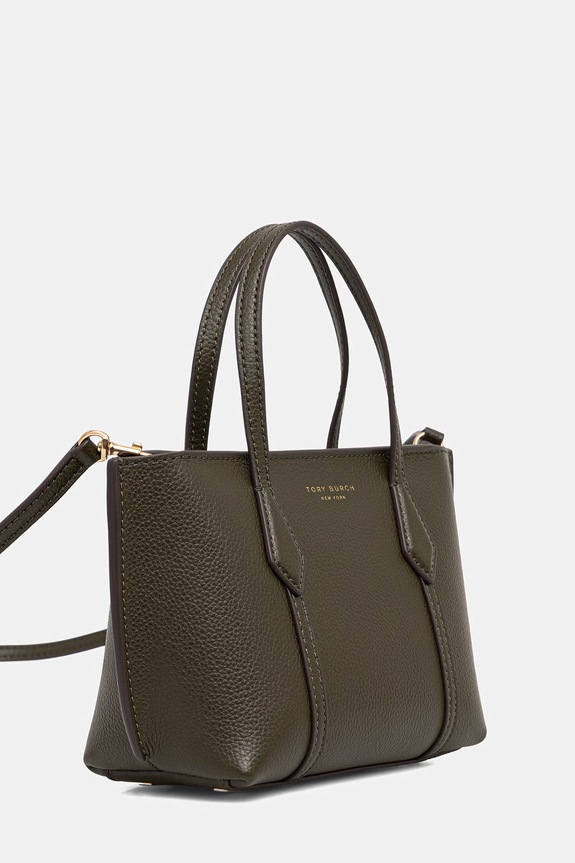 Tory Burch torebka tote damska skórzana Perry 177399 zielony AW26