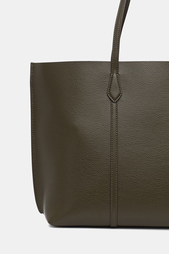 Akcesoria Tory Burch torebka shopper damska skórzana Perry 177236 zielony