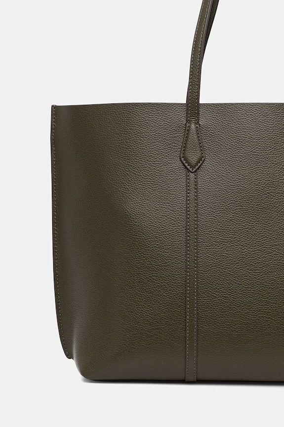 Akcesoria Tory Burch torebka shopper damska skórzana Perry 177236 zielony