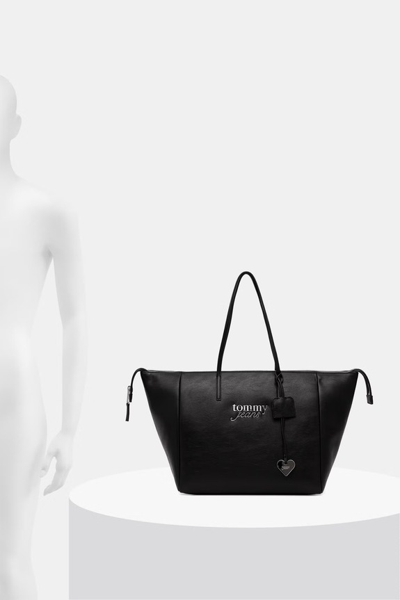Tommy Jeans torebka shopper damska z imitacji skóry AW0AW18786