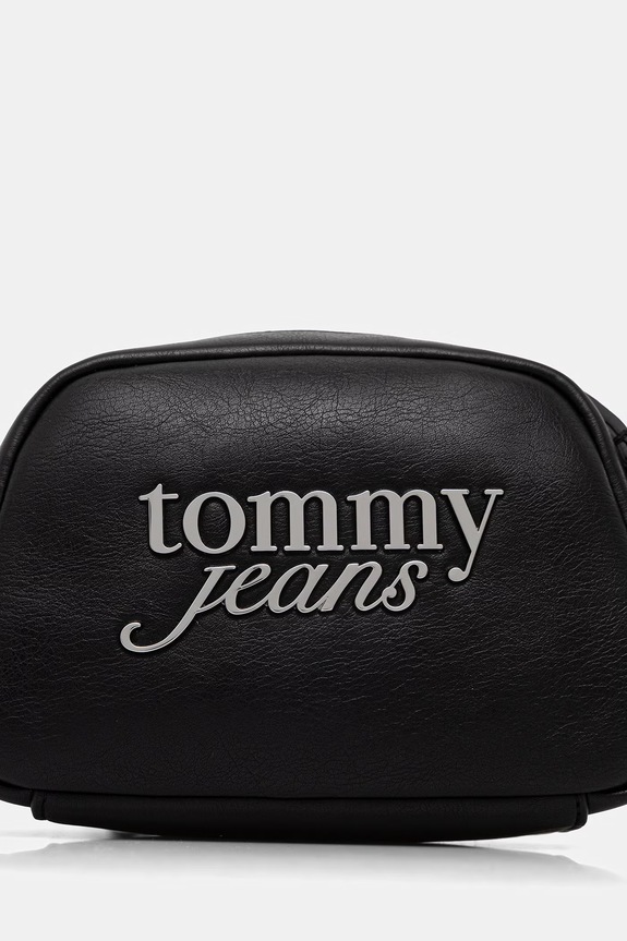 Doplňky Tommy Jeans crossbody kabelka dámská z imitace kůže AW0AW18785 černá