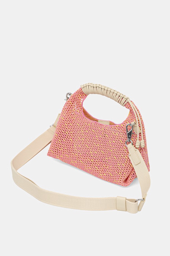 Doplňky Tommy Jeans hobo kabelka dámská AW0AW18779 růžová