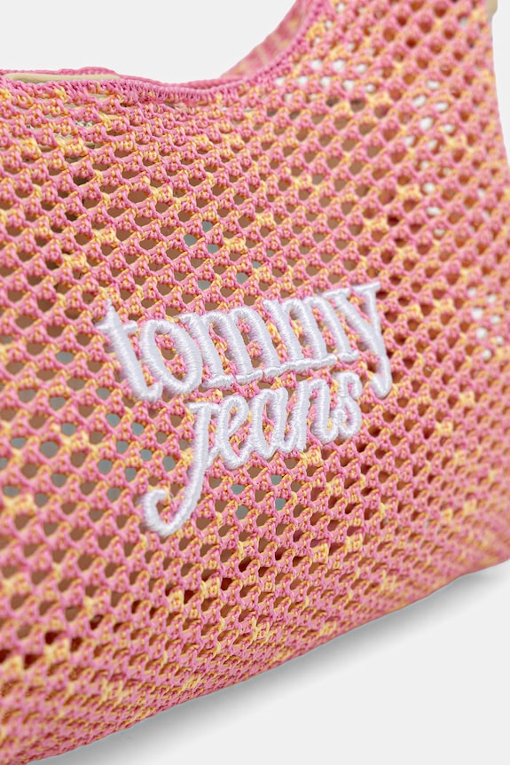 Tommy Jeans geantă hobo pentru femei roz AW0AW18779