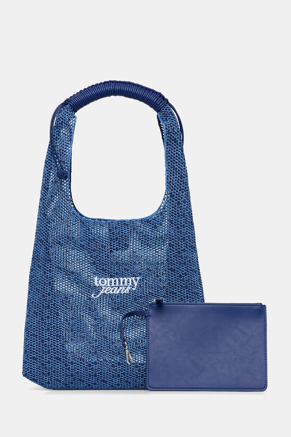 Tommy Jeans kabelka typu tote dámska modrá AW0AW18778