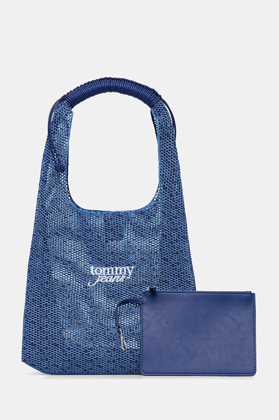 Tommy Jeans tote torba ženska plava AW0AW18778