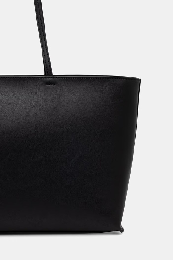 Akcesoria Tommy Jeans torebka shopper damska z imitacji skóry AW0AW18772 czarny