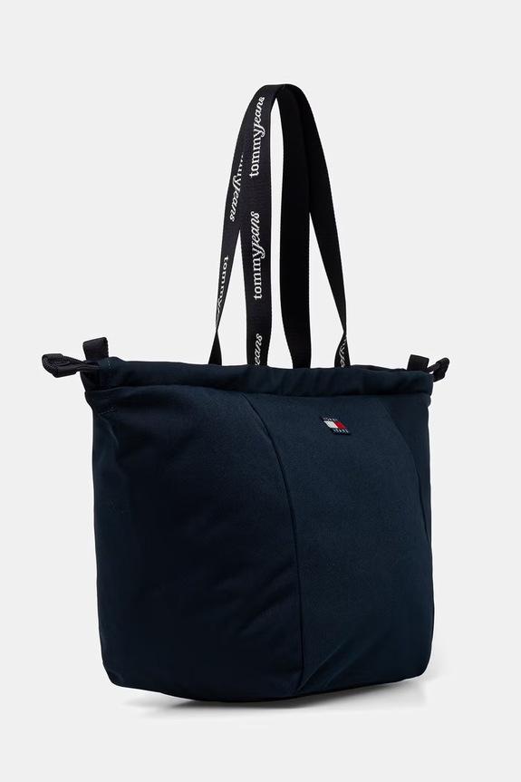 Tommy Jeans τσάντα shopper γυναικεία AW0AW18771 σκούρο μπλε AW26