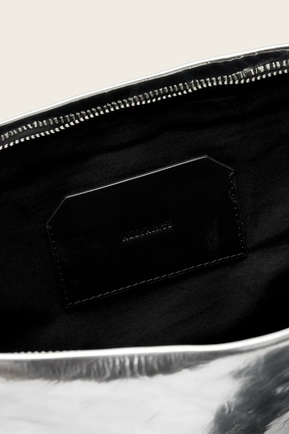 AllSaints psaníčko dámské kožené BETTINA W717XD stříbrná