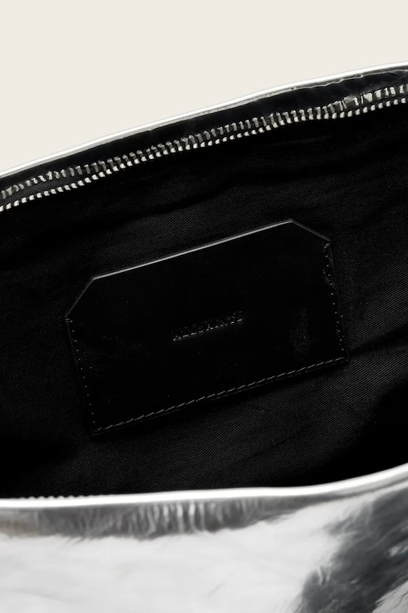 AllSaints psaníčko dámské kožené BETTINA W717XD stříbrná